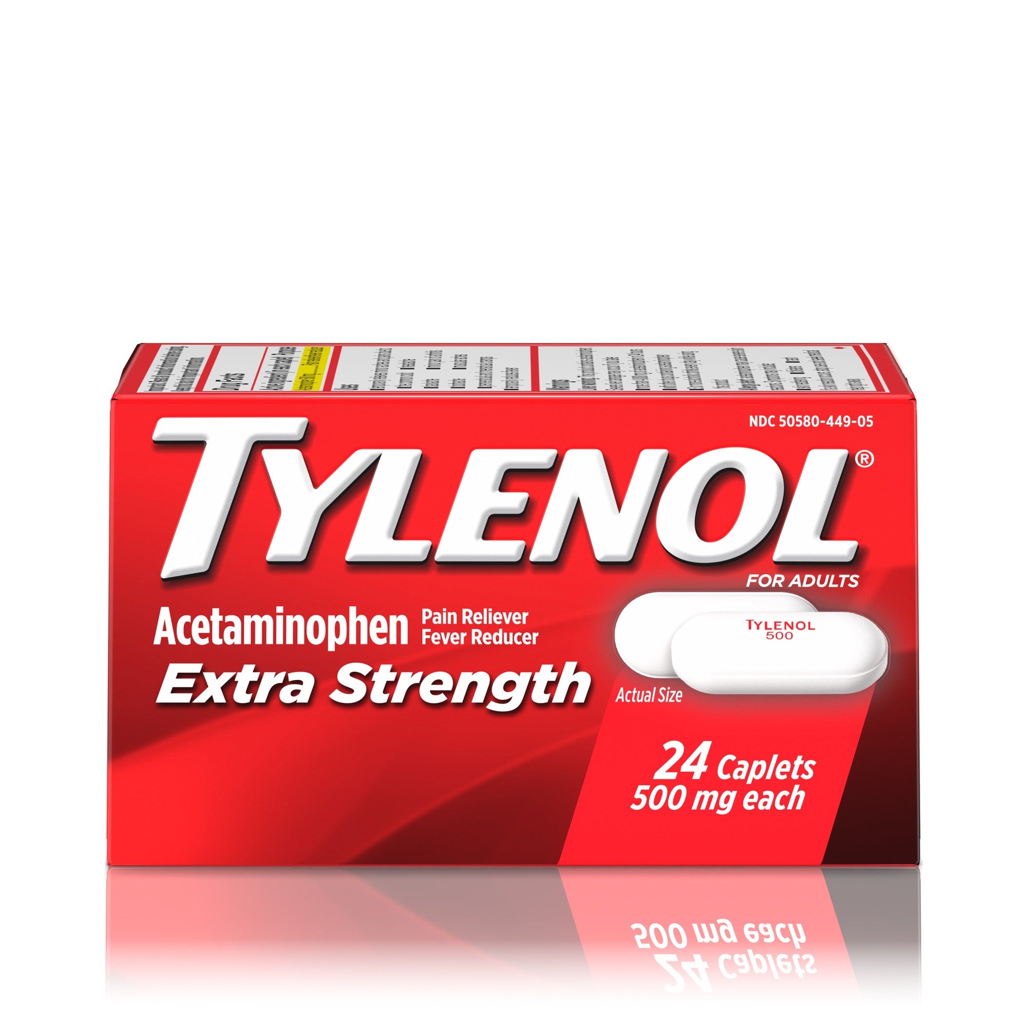 Tylenol Extra Strength Pain Reliever and Fever Reducer Caplets - Acetaminophen - 24ct - Bellso